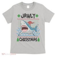 Funny Jawly Christmas Shark Ugly Christmas Sweater T-Shirt thumb 0