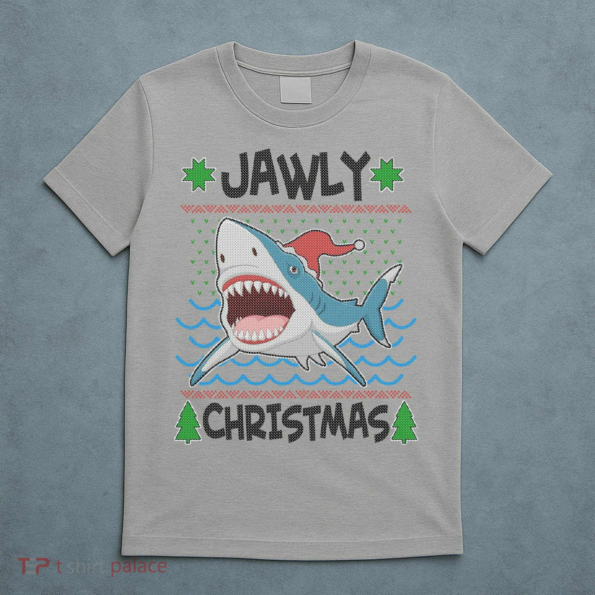 Funny Jawly Christmas Shark Ugly Christmas Sweater T-Shirt