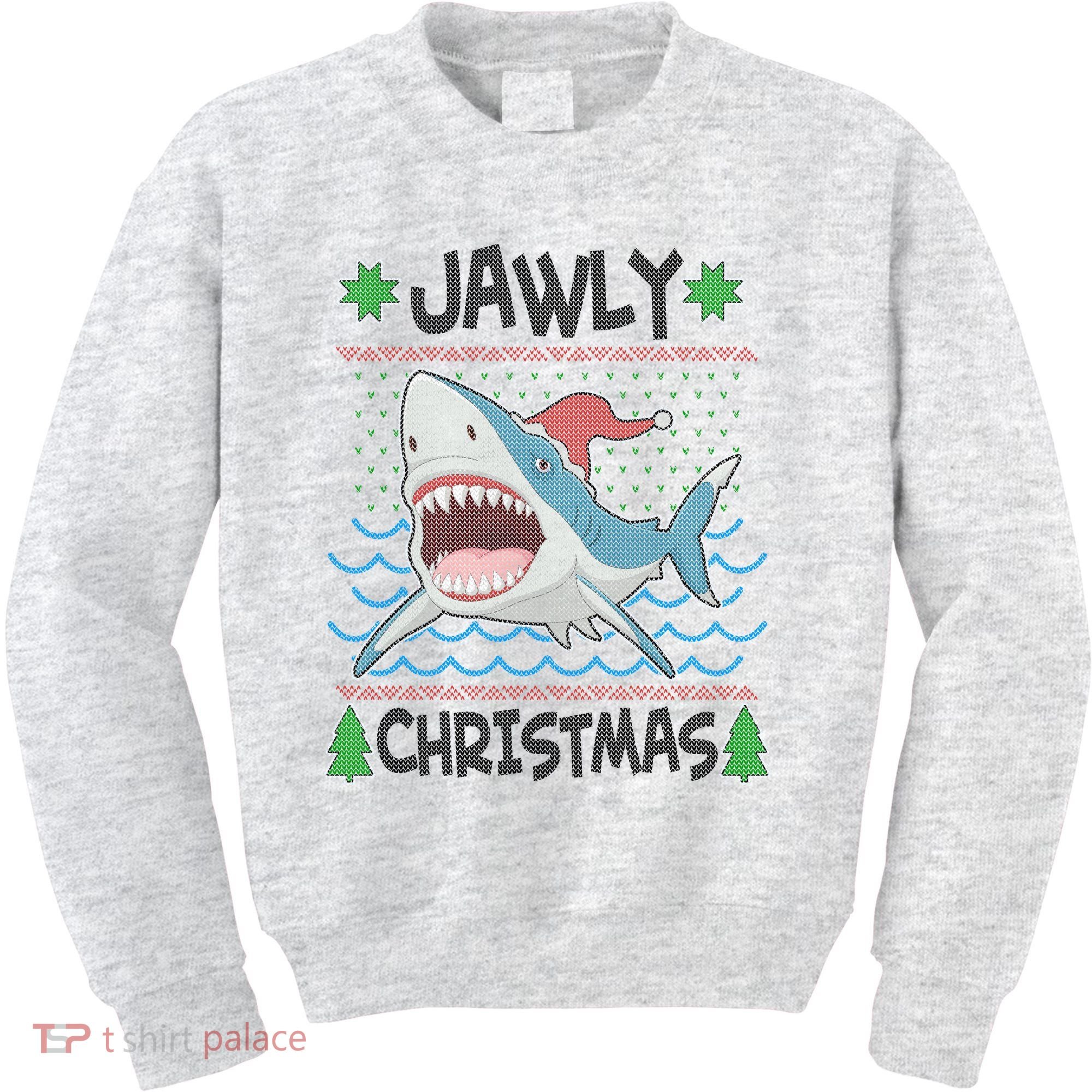 Funny Jawly Christmas Shark Ugly Christmas Sweater Kids Sweatshirt
