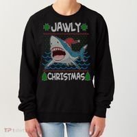 Funny Jawly Christmas Shark Ugly Christmas Sweater Women's Sweatshirt thumb 0