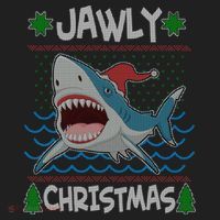 Funny Jawly Christmas Shark Ugly Christmas Sweater Beanie thumb 2