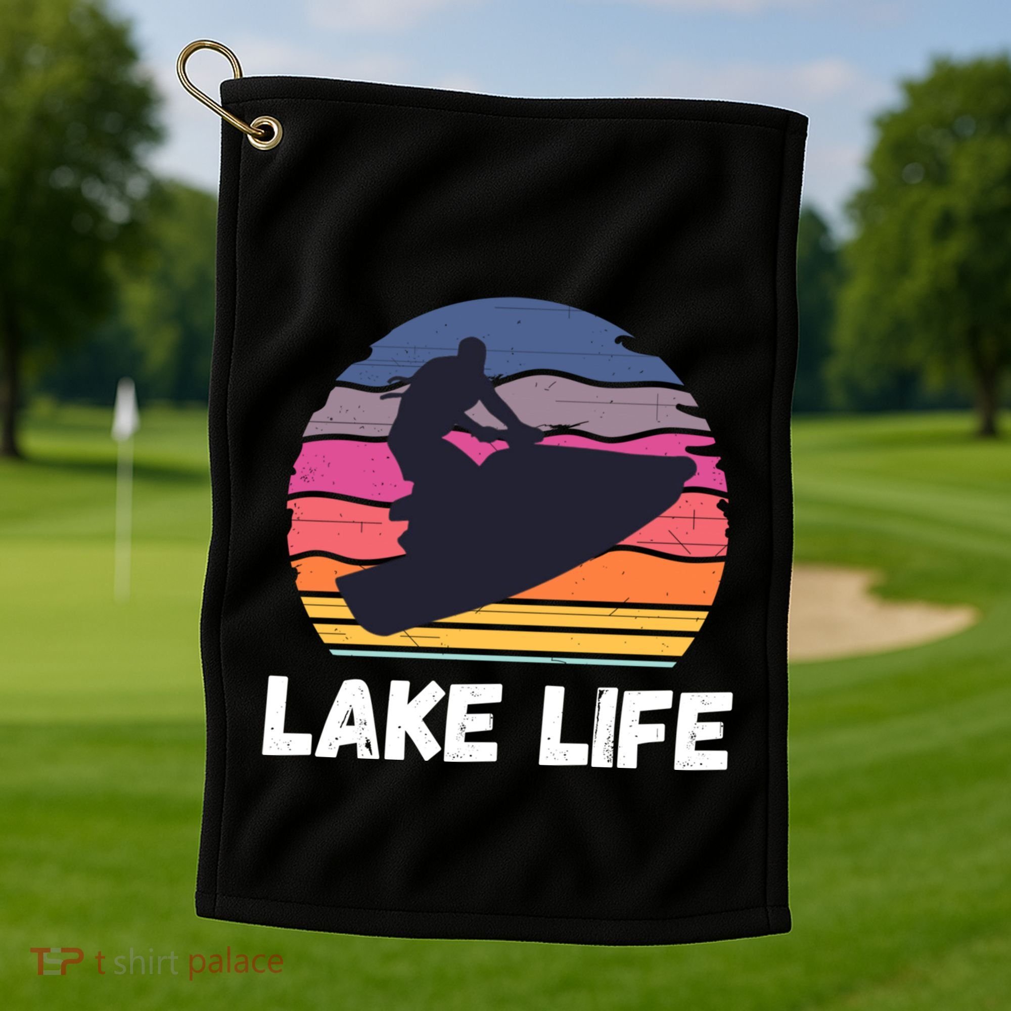 Funny Jetski Cool Gift Jetskiing Jet Ski Accessory Gift Golf Towel