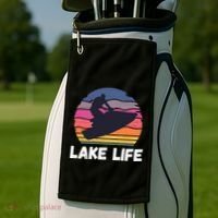 Funny Jetski Cool Gift Jetskiing Jet Ski Accessory Gift Golf Towel thumb 2