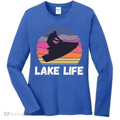 Funny Jetski Cool Gift Jetskiing Jet Ski Accessory Gift Women's Long Sleeve Shirt