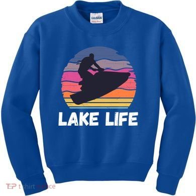 Funny Jetski Cool Gift Jetskiing Jet Ski Accessory Gift Kids Sweatshirt