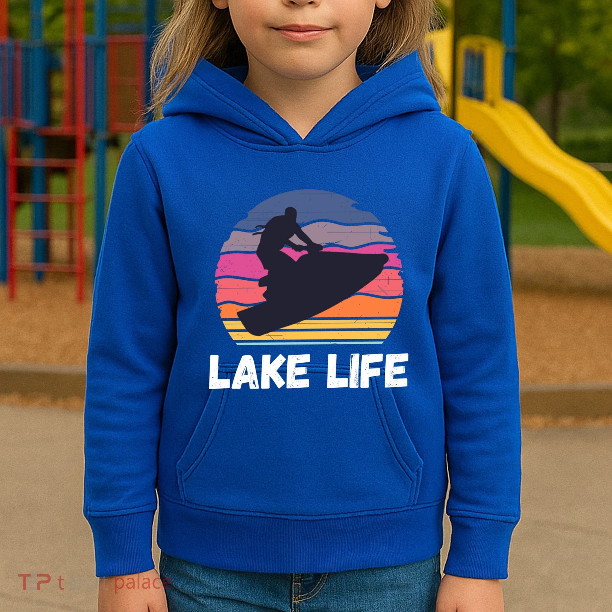 Funny Jetski Cool Gift Jetskiing Jet Ski Accessory Gift Kids Hoodie