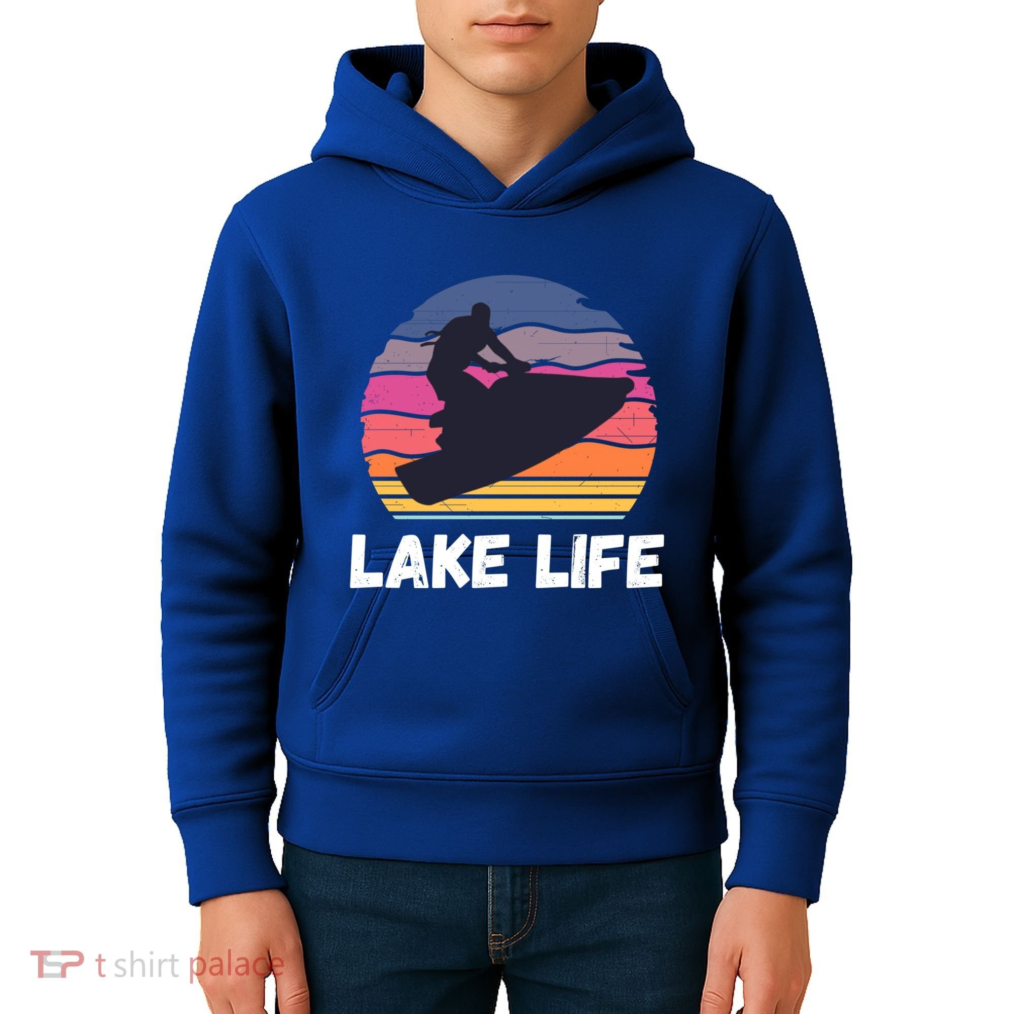 Funny Jetski Cool Gift Jetskiing Jet Ski Accessory Gift Kids Hoodie