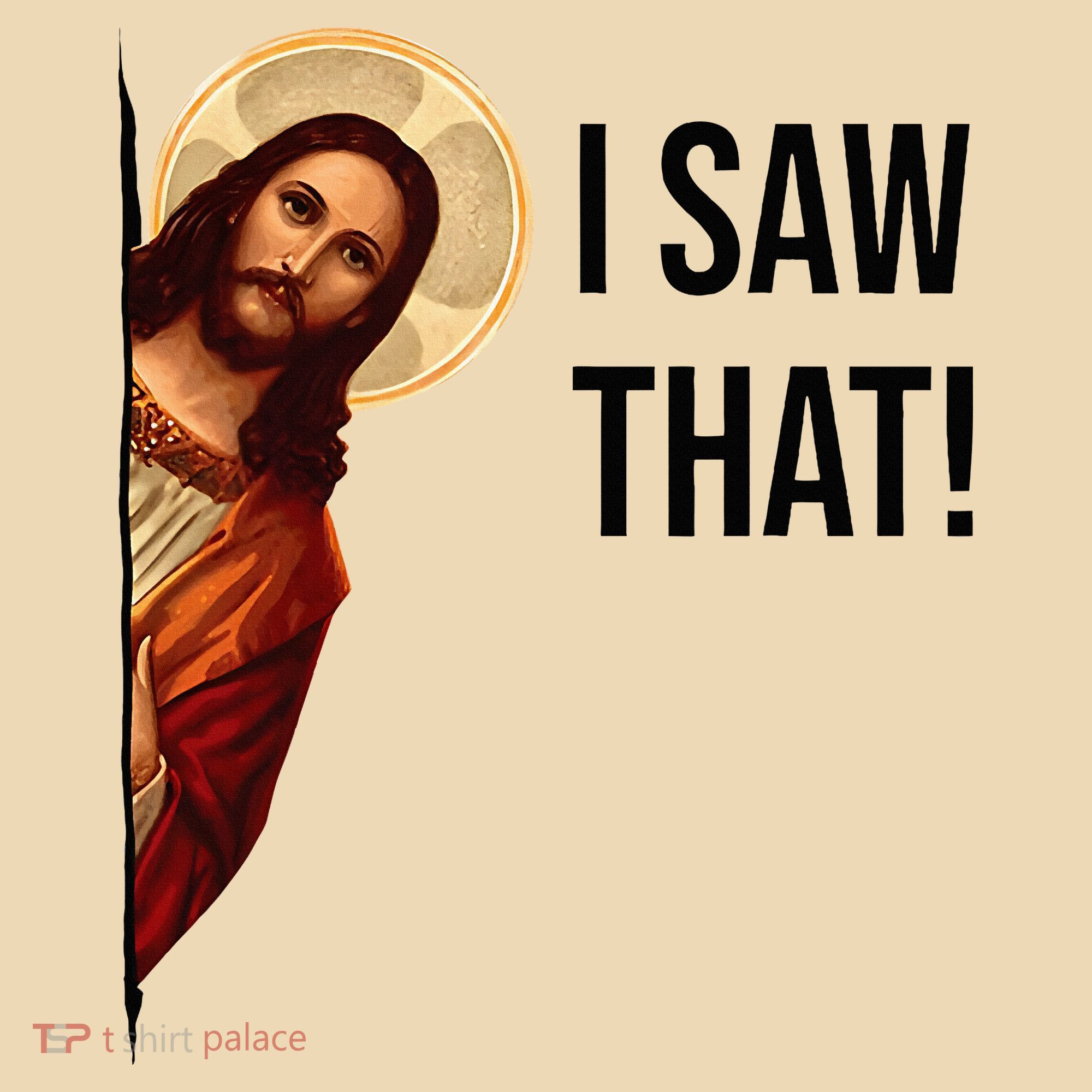 Funny Jesus Christ I Saw That Meme Religious Cool Retro God Tote Bag