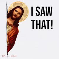 Funny Jesus Christ I Saw That Meme Religious Cool Retro God T-Shirt thumb 7