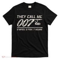 Fisherman Joke Dad They Call Me 007 Funny Fishing Humor T-Shirt thumb 0