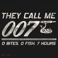 Fisherman Joke Dad They Call Me 007 Funny Fishing Humor Visor thumb 3