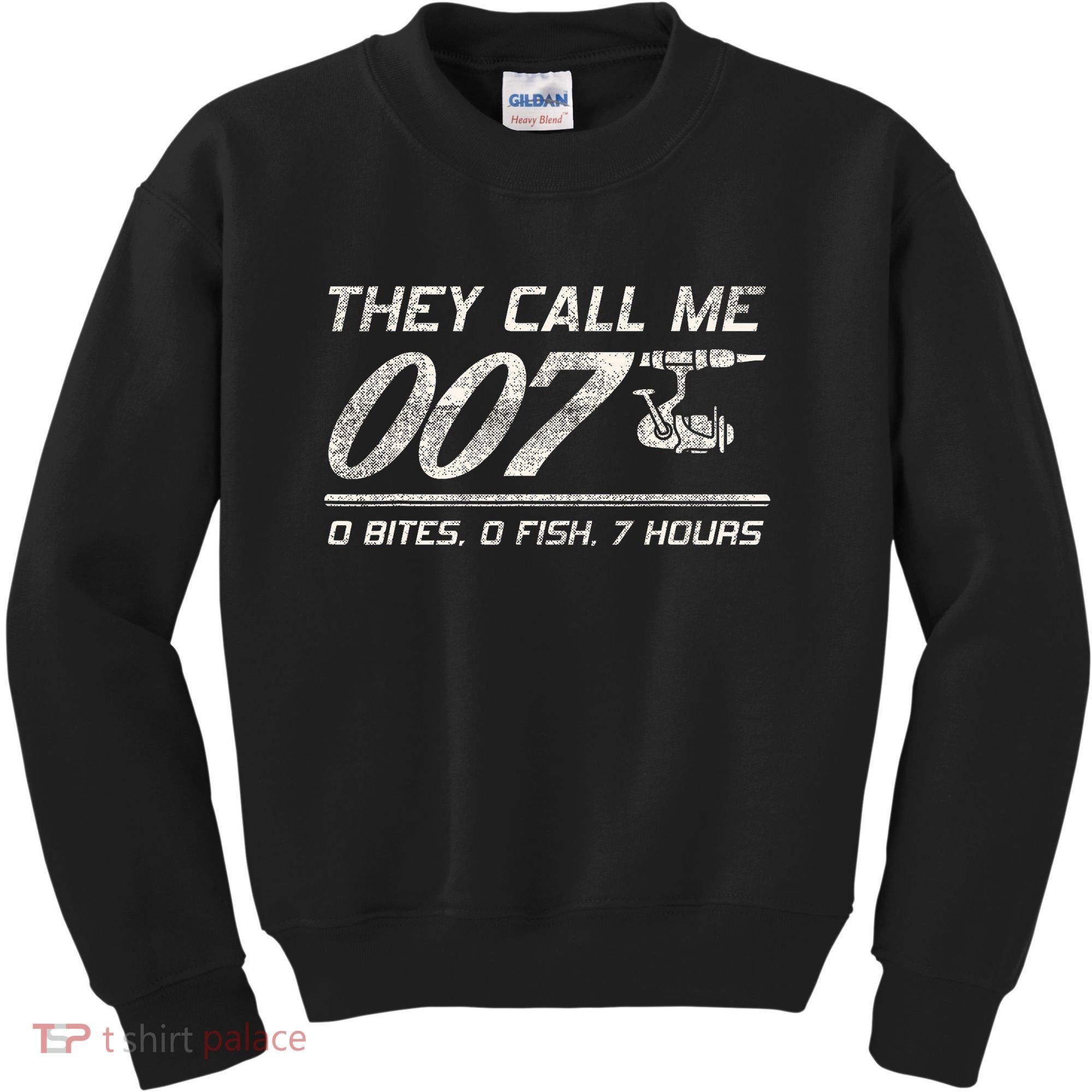 Fisherman Joke Dad They Call Me 007 Funny Fishing Humor Kids Sweatshirt