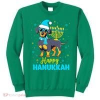 Funny Jewish Dachshund Menorah Happy Hanukkah Chanukah Sweatshirt thumb 0