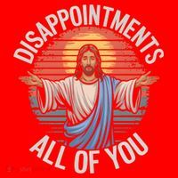 Funny Jesus Disappointments All Of You Sarcastic Santa Hat thumb 1