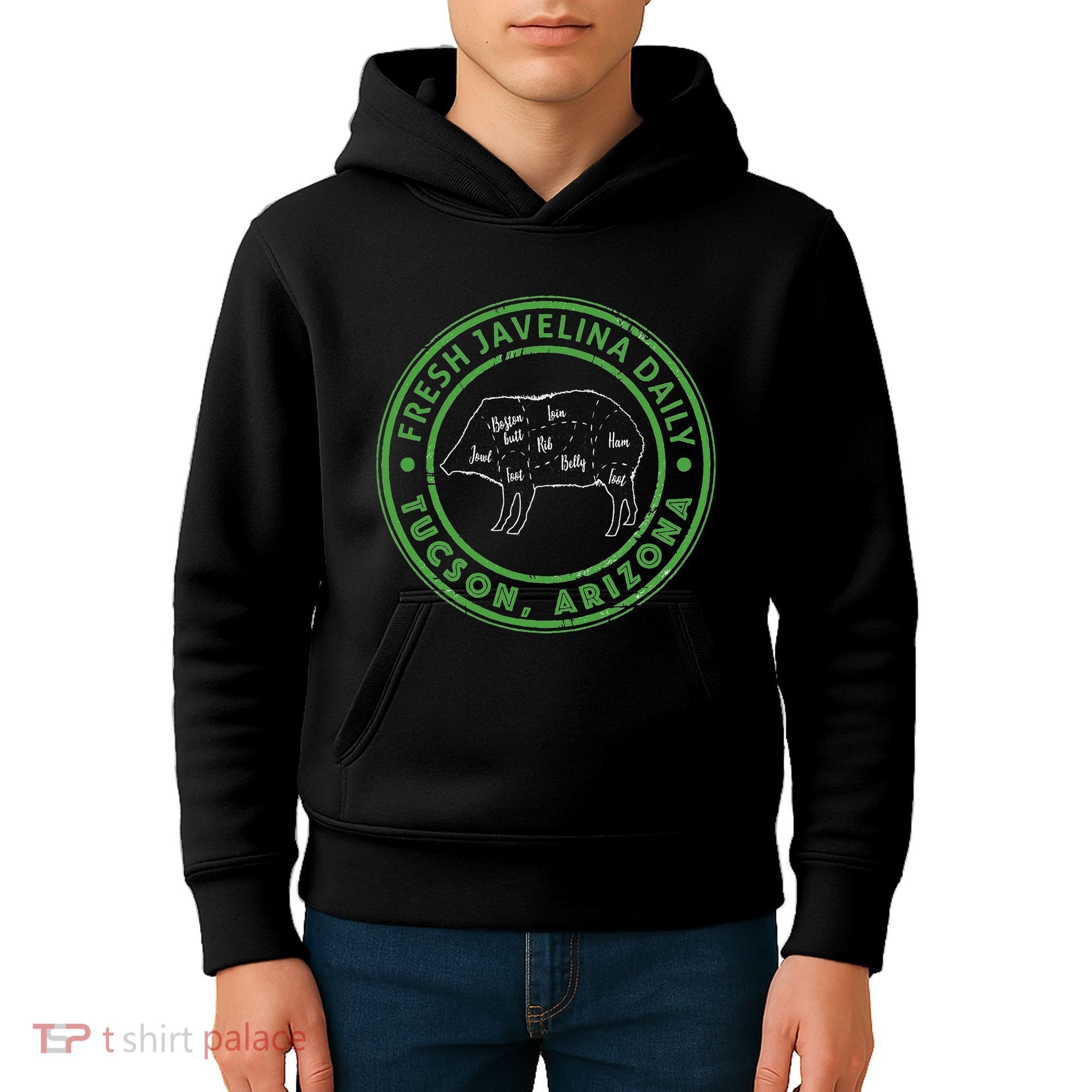 Fresh Javelina Daily Tucson Arizona Souvenir Kids Hoodie