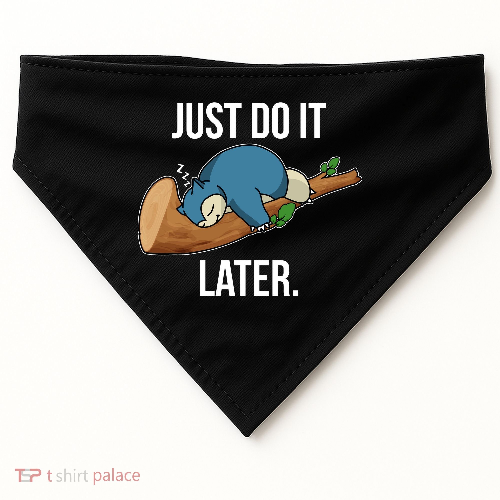 Funny Just Do It Later USA-Made Doggie Bandana