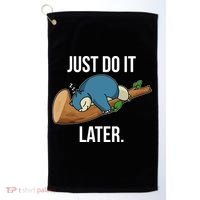Funny Just Do It Later Golf Towel thumb 0