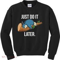 Funny Just Do It Later Kids Sweatshirt thumb 0