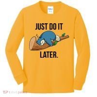 Funny Just Do It Later Kids Long Sleeve Shirt thumb 0
