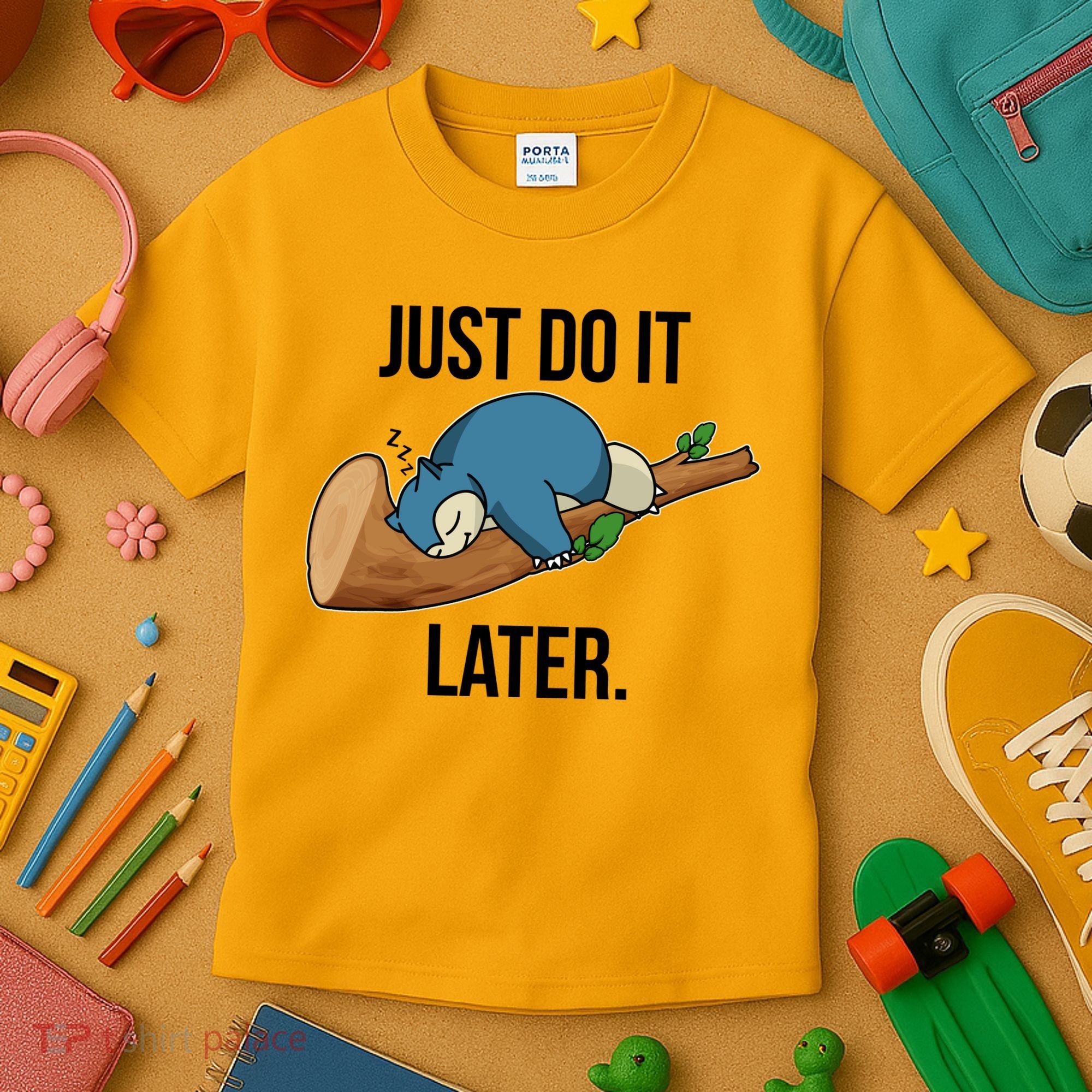 Funny Just Do It Later Kids T-Shirt