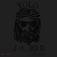 Funny Jesus Easter YOLO JK BRB Texting Premium Women's Sweatshirt thumb 2