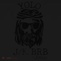 Funny Jesus Easter YOLO JK BRB Texting Premium Bucket Hat thumb 4