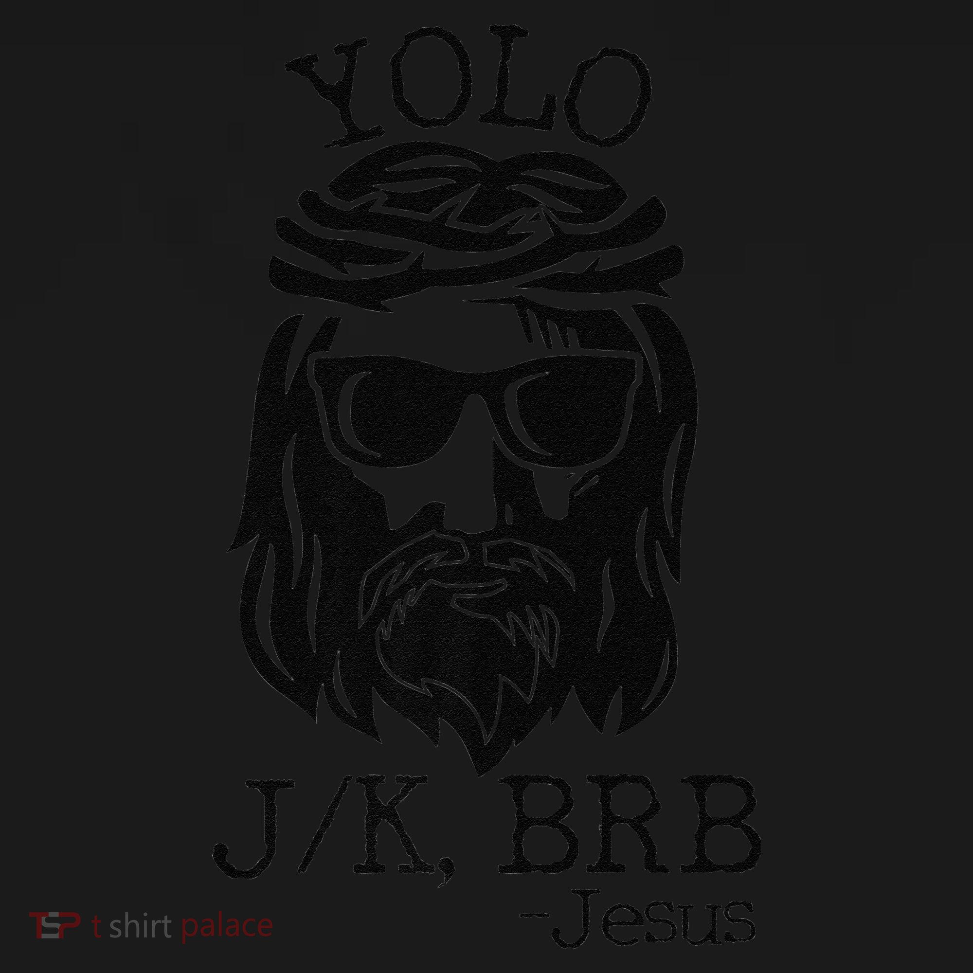 Funny Jesus Easter YOLO JK BRB Texting Premium Bucket Hat