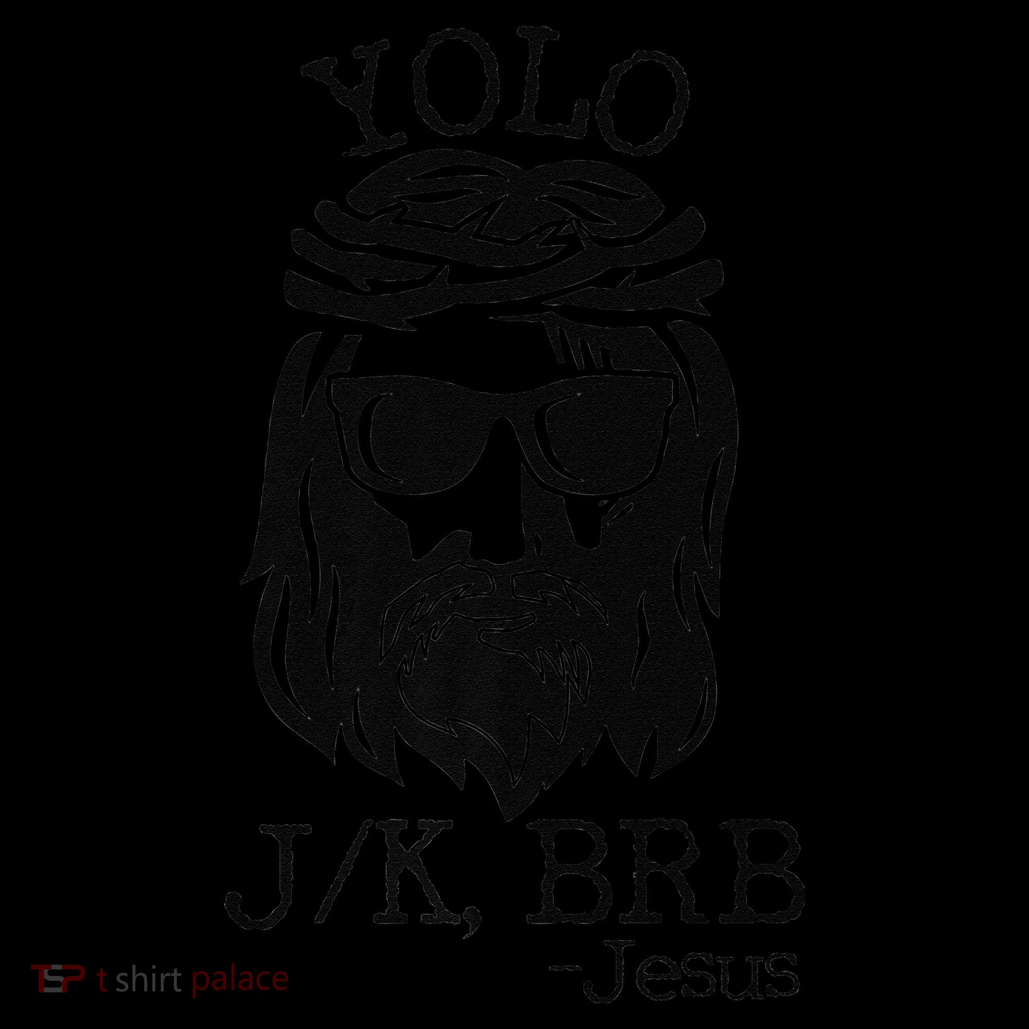 Funny Jesus Easter YOLO JK BRB Texting Premium Women's Hoodie