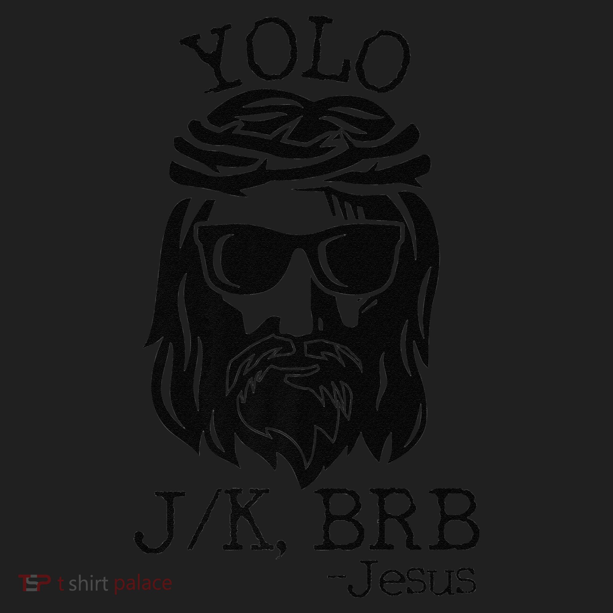 Funny Jesus Easter YOLO JK BRB Texting Premium Hat