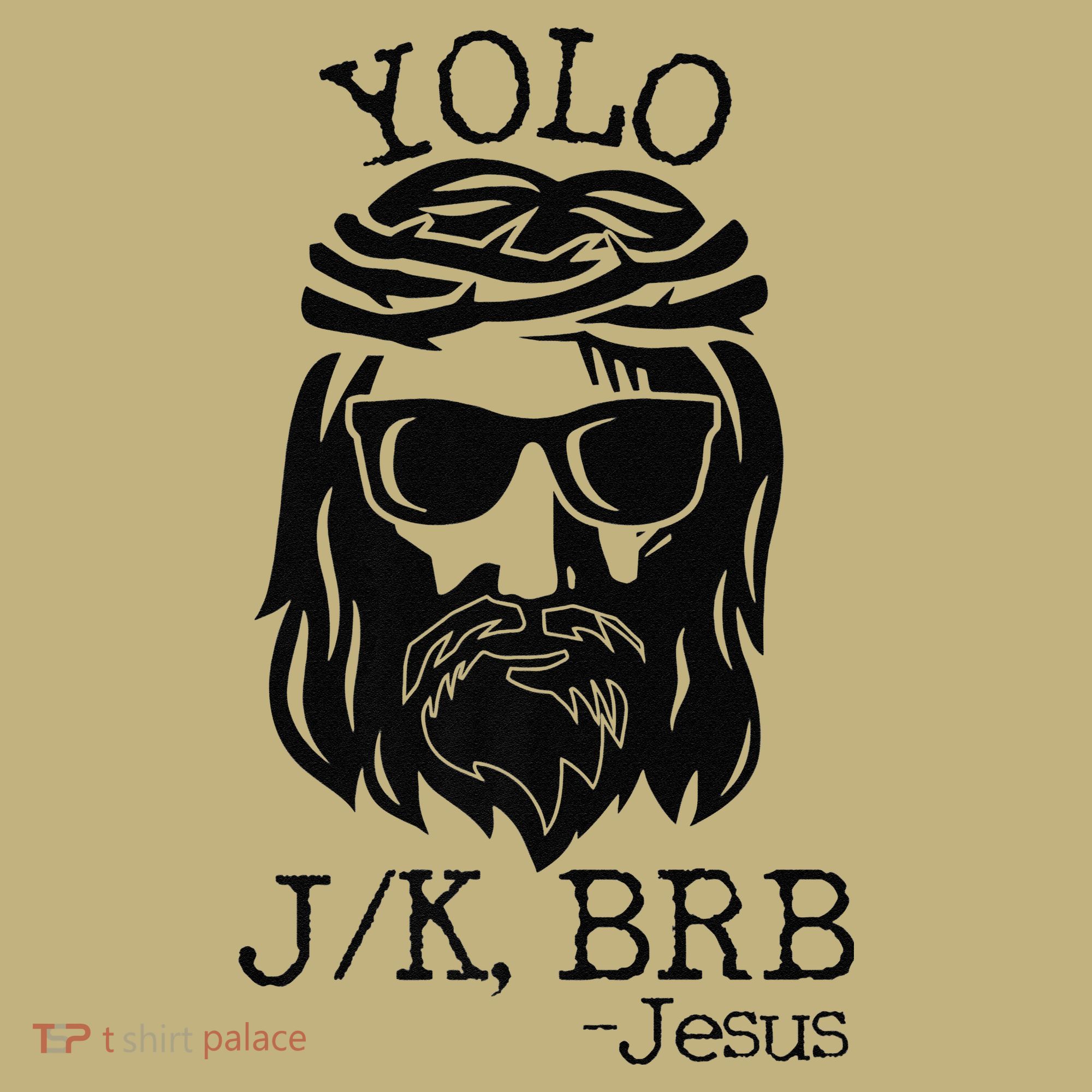 Funny Jesus Easter YOLO JK BRB Texting Premium Kids T-Shirt