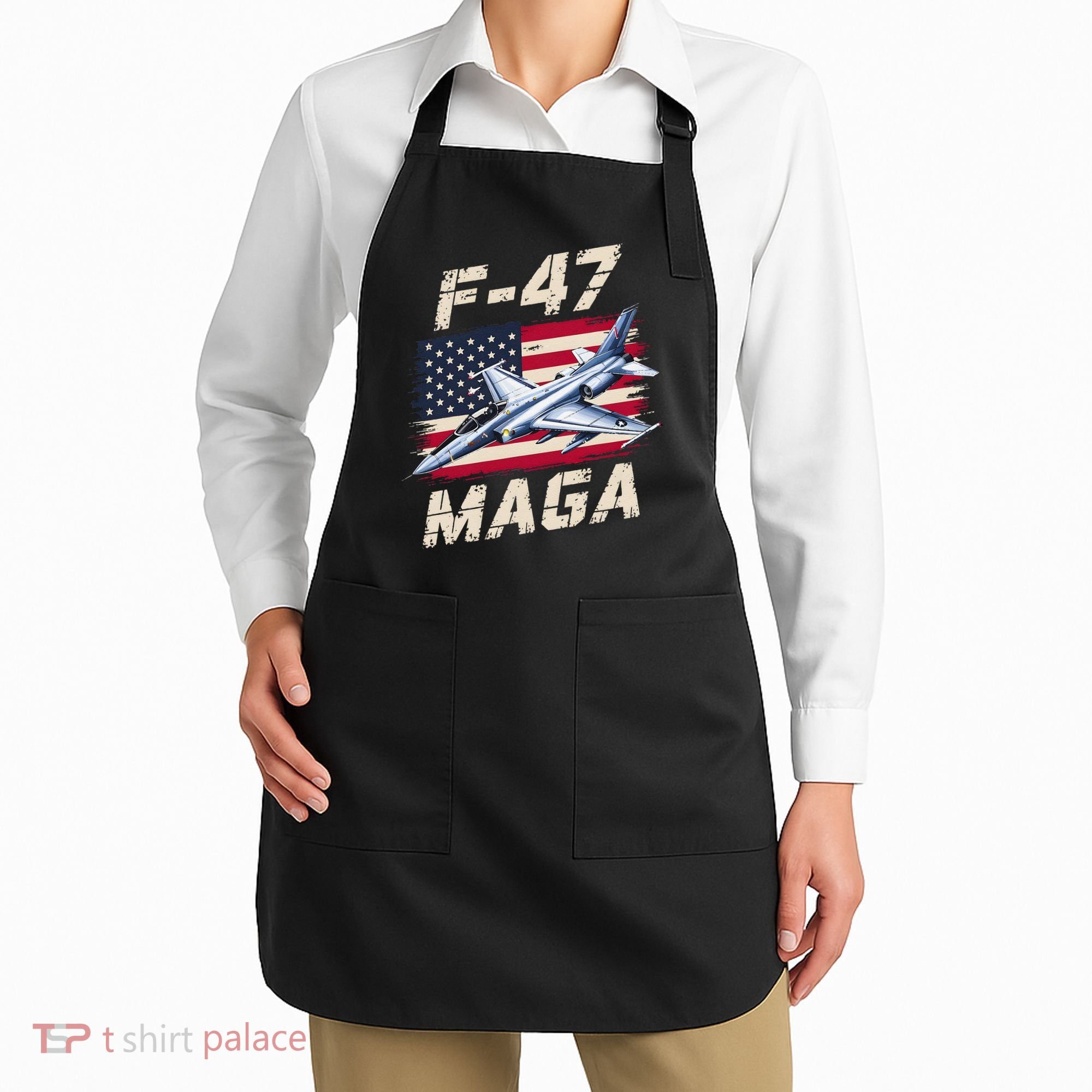 F47 Jet Fighter USA Superpower Dominance Aviation Lover Apron