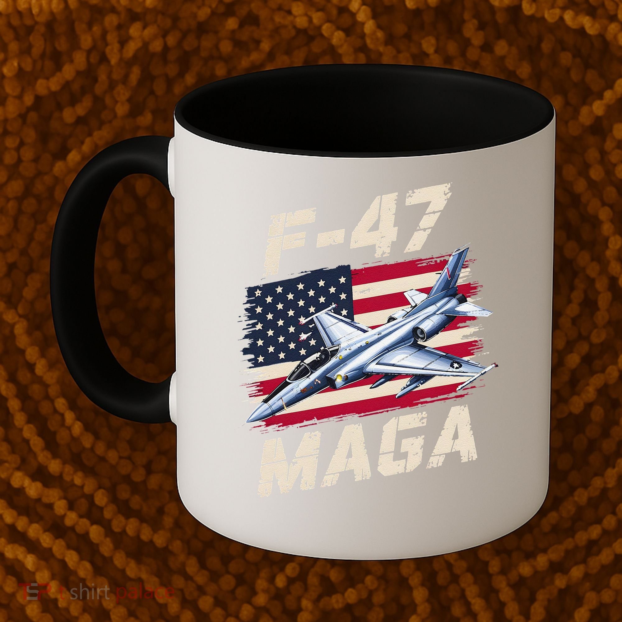 F47 Jet Fighter USA Superpower Dominance Aviation Lover Coffee Mug
