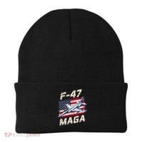 F47 Jet Fighter USA Superpower Dominance Aviation Lover Beanie thumb 0
