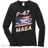 F47 Jet Fighter USA Superpower Dominance Aviation Lover Women's Long Sleeve Shirt thumb 0