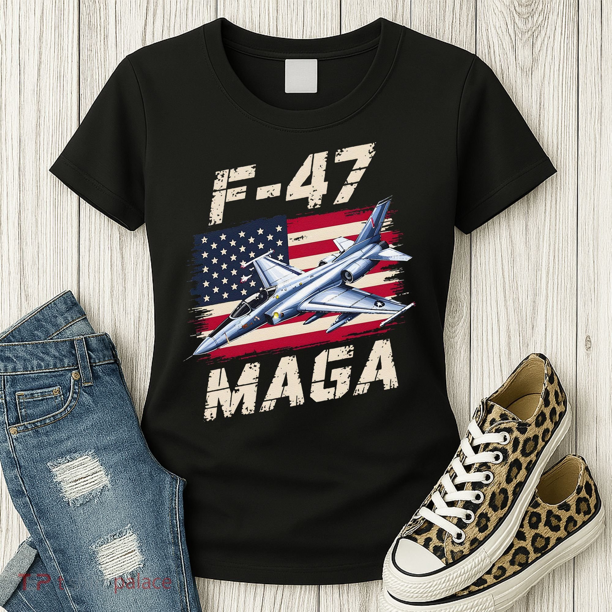 F47 Jet Fighter USA Superpower Dominance Aviation Lover Women's T-Shirt