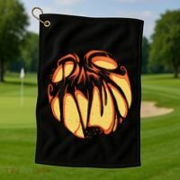 Fierce JackOLantern Golf Towel thumb 1