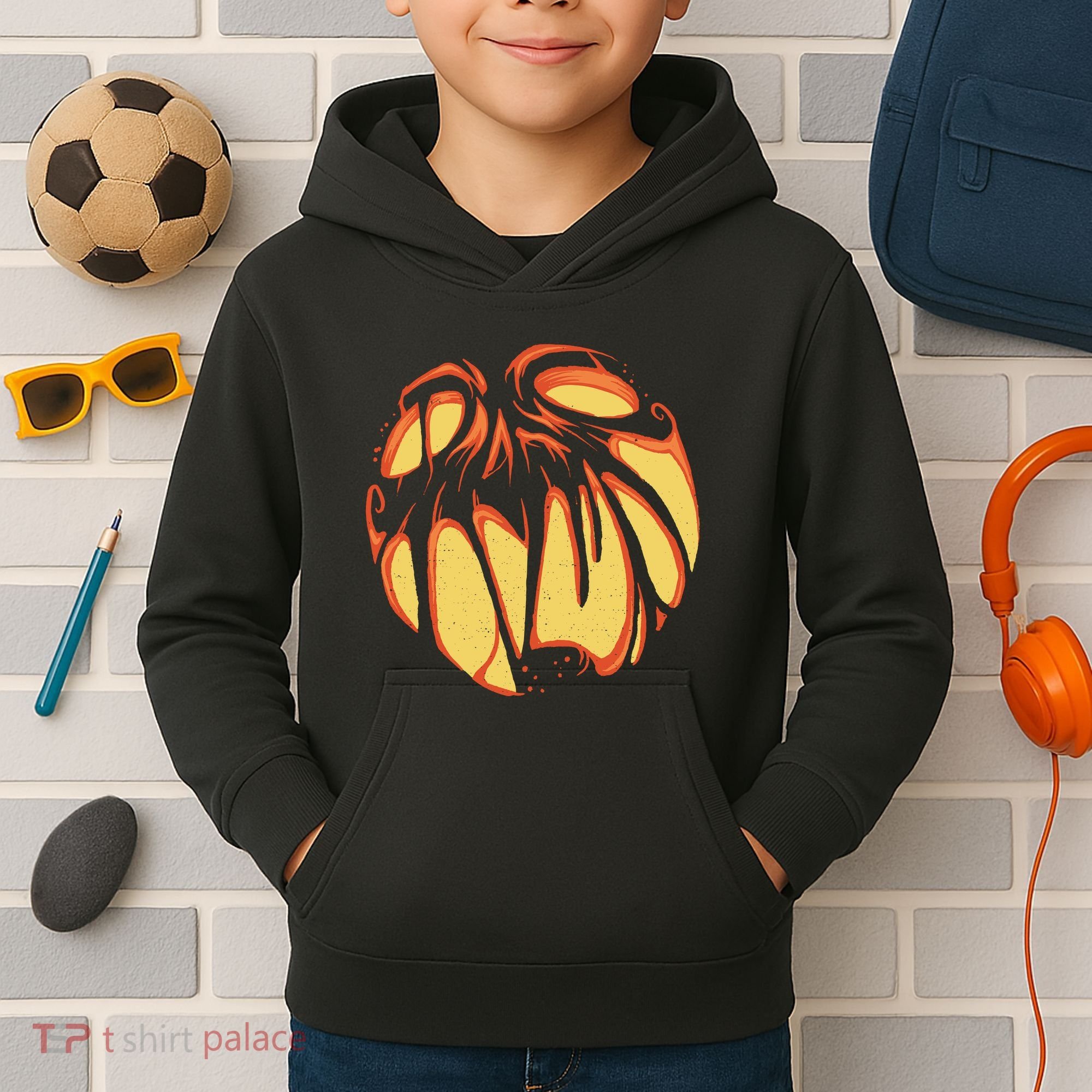 Fierce JackOLantern Kids Hoodie