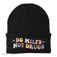 Funny Joke Groovy Style Do Milfs Not Drugs Beanie thumb 0