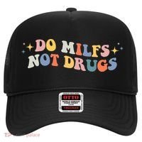 Funny Joke Groovy Style Do Milfs Not Drugs Hat thumb 0
