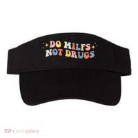 Funny Joke Groovy Style Do Milfs Not Drugs Visor thumb 0