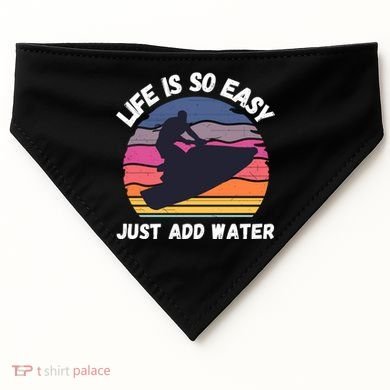 Funny Jetski Gift Jetskiing Jet Ski Accessory Cute Gift USA-Made Doggie Bandana