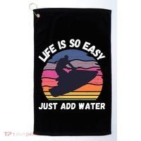 Funny Jetski Gift Jetskiing Jet Ski Accessory Cute Gift Golf Towel thumb 0