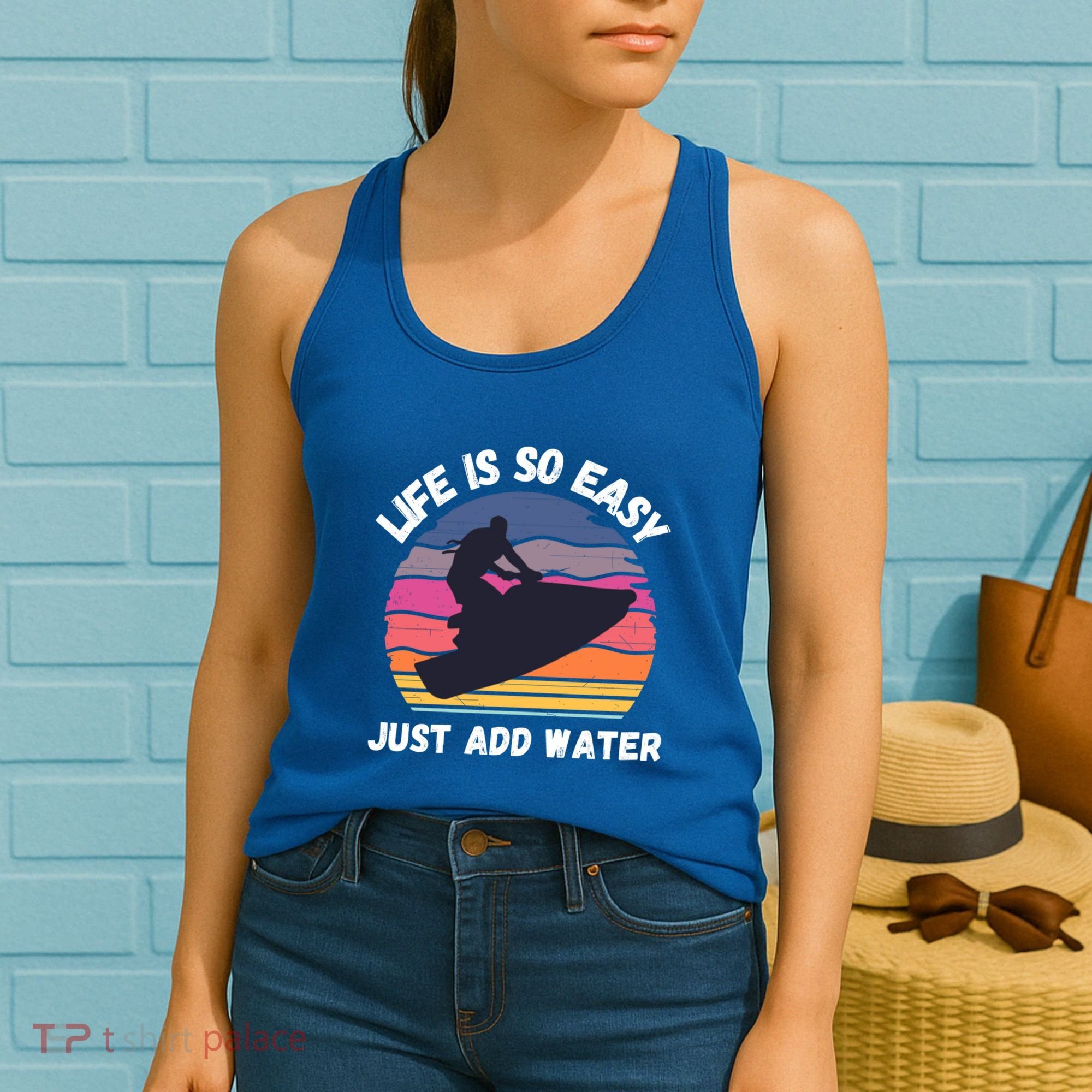 Funny Jetski Gift Jetskiing Jet Ski Accessory Cute Gift Women's Tank Top
