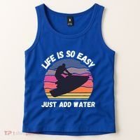 Funny Jetski Gift Jetskiing Jet Ski Accessory Cute Gift Tank Top thumb 2