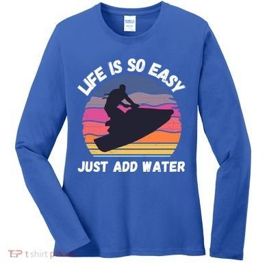 Funny Jetski Gift Jetskiing Jet Ski Accessory Cute Gift Women's Long Sleeve Shirt