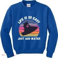 Funny Jetski Gift Jetskiing Jet Ski Accessory Cute Gift Kids Sweatshirt thumb 0