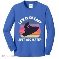 Funny Jetski Gift Jetskiing Jet Ski Accessory Cute Gift Kids Long Sleeve Shirt thumb 0