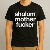 Funny Jewish Hebrew Hanukkah Gift Shalom Mother Fucker T-Shirt thumb 3