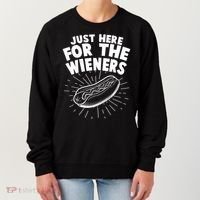 Funny Just Here For The Wieners Hotdog Lover Bbq Women's Sweatshirt thumb 0