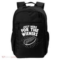Funny Just Here For The Wieners Hotdog Lover Bbq Backpack thumb 0